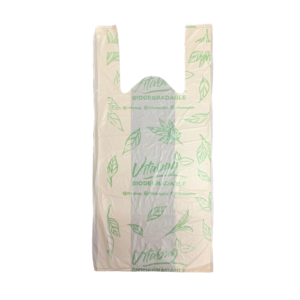 Bolsa Camiseta Vitabag Poliseda Biodegradable Med Kg Pz Nacional