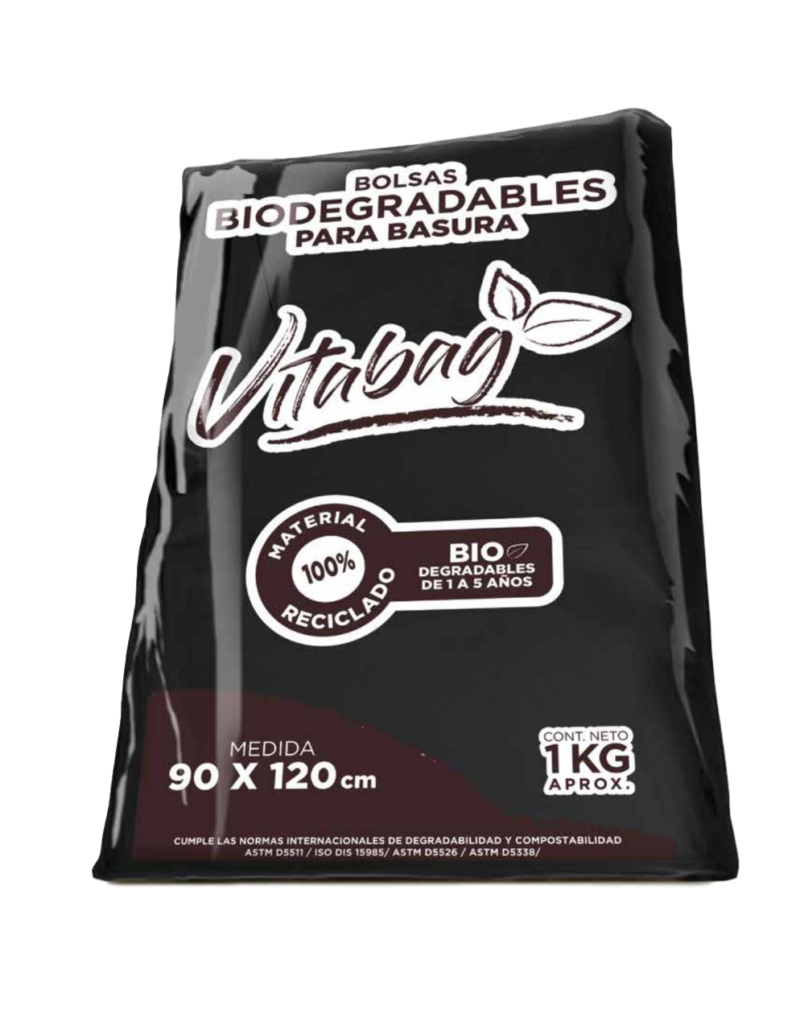 Bolsa Negra Para Basura Vitabag Biodegradable 90x120 25k200p - Nacional ...